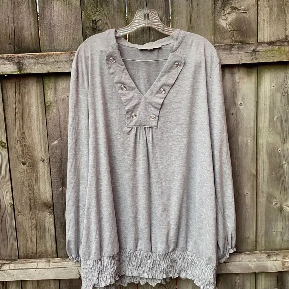 French laundry jeweled top sz. 2X